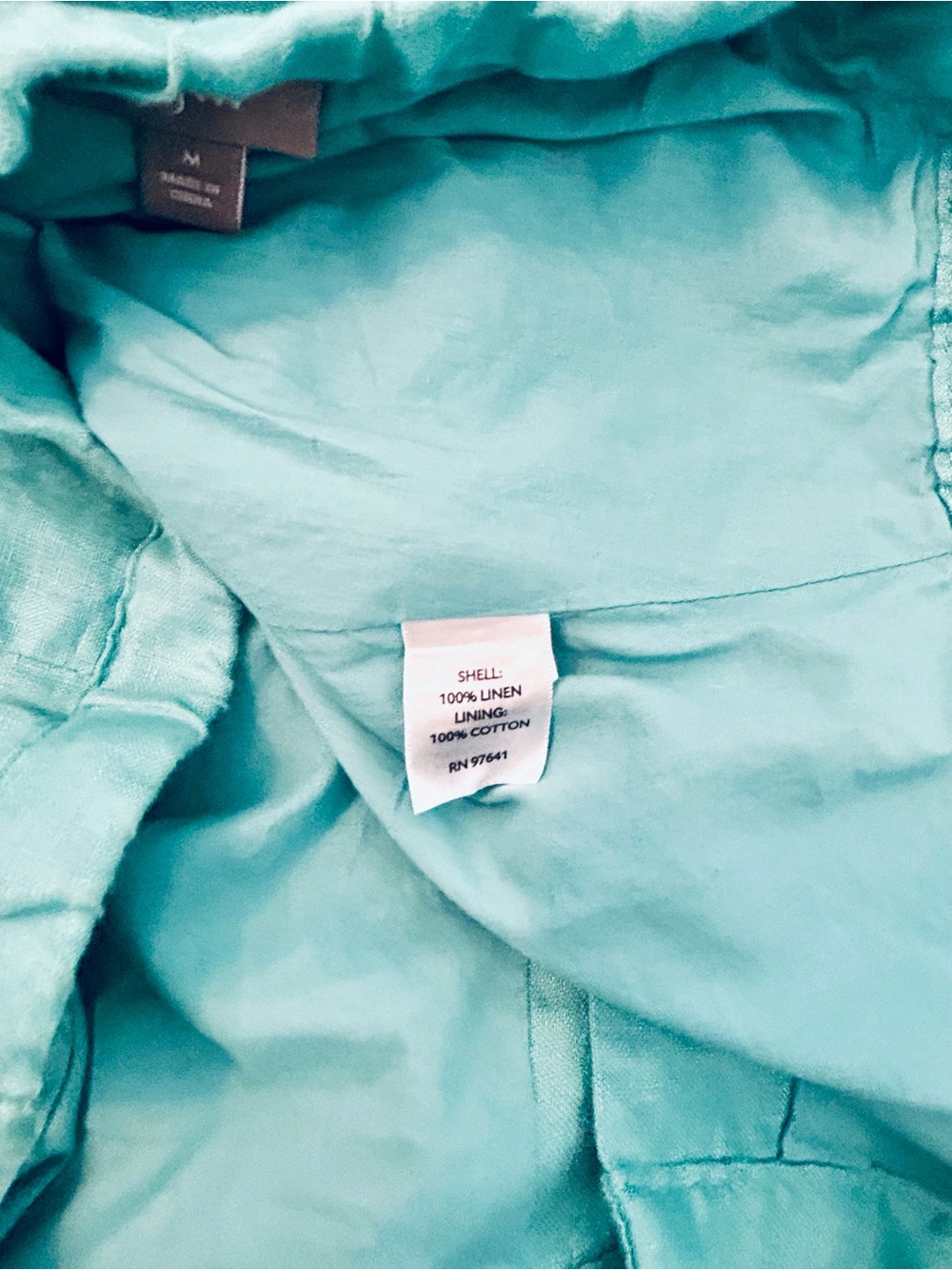 J Jill Linen Turquoise Button-Front A-Line Maxi Skirt Lined Medium - Picture 8 of 8